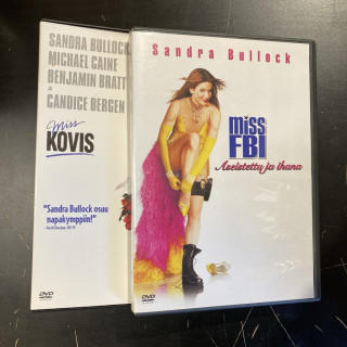 Miss Kovis / Miss FBI 2DVD (M-/VG+-M-) -toiminta/komedia-